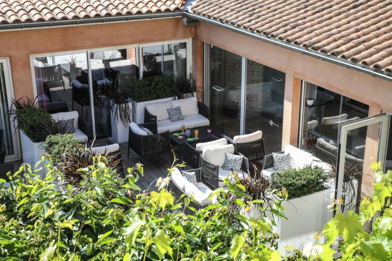 Le Carre D'Alethius Logis Hotel Restaurant Charmes-sur-Rhone Eksteriør bilde